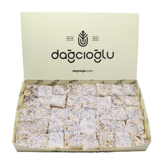 Coconut Hazelnut Square Turkish Delight