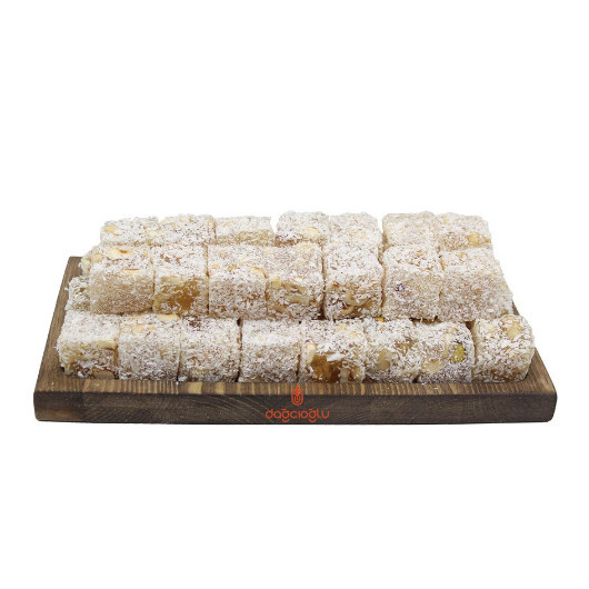 Coconut Hazelnut Square Turkish Delight