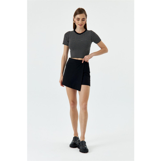 Basic Knitwear Black Crop