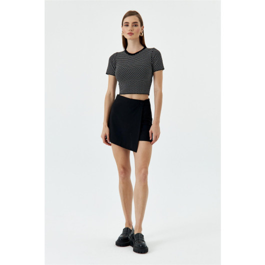 Basic Knitwear Black Crop