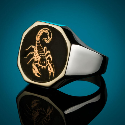 Men's Silver Scorpion Ring