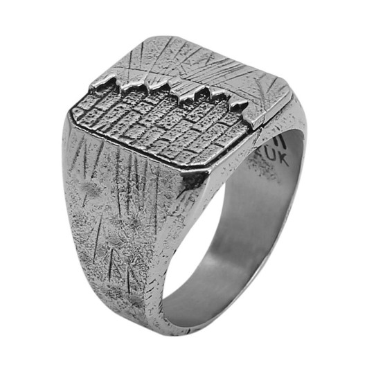 Men's Silver Ring Without Stone - New Life Theme Ring In Silver