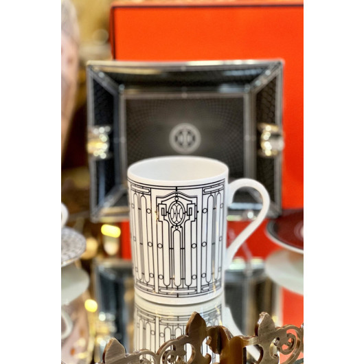 Art Deco Series White Mug