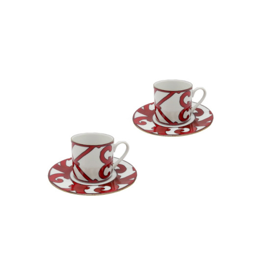 Balcon Pattern Gift Packed Set Of 2 Cups