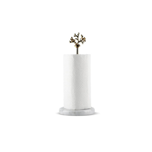 Decorative Gold Marble Paper Towel Holder