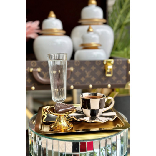 Flat Single Gold Turkish Delight Holder