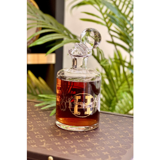 H Pattern Gold Bottle