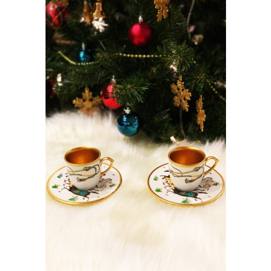 Hippodrome Series Set Of 2 Gold Cups With Gift Package