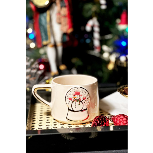 Snowman Snow Globe Mug