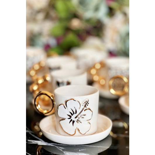 Lily Figured Single Coffee Cup Set