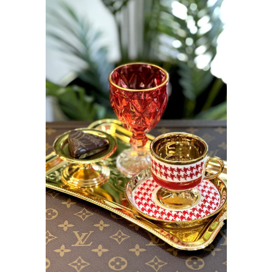 Stairs Single Gold Turkish Delight Holder