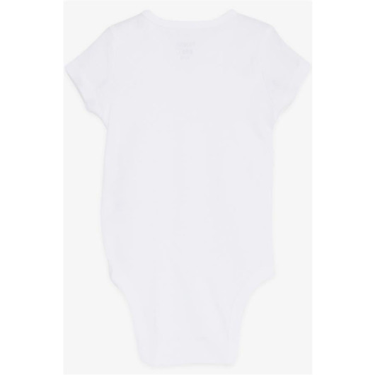 Baby Snap Button Body Solid Color Ecru (9 Months-2 Years)