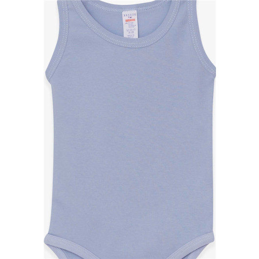 Baby Boy Snap Fastener Body Baby Blue (9 Months-3 Years)