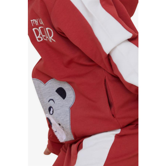 Boys Tracksuit Set Teddy Bear Printed Tile (1-3 Years)