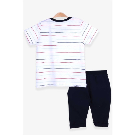 Baby Boy Capri Pants Suit Ecru (6 Months-2 Years)