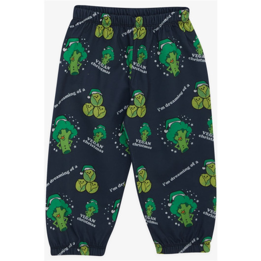 Baby Boy Pajama Set Healthy Eating Themed Smoked (9 Months-3 Years)