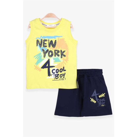 Boys Shorts Set Printed Pistachio (1-4 Years)