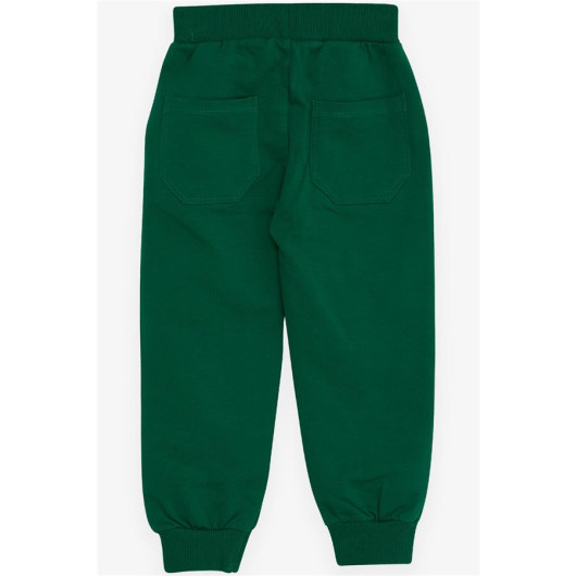 Boy's Sweatpants Green With Pockets (Ages 3-8)