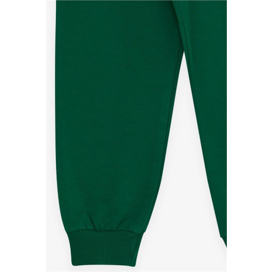 Boy's Sweatpants Green With Pockets (Ages 3-8)