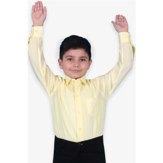 Boys Shirt Basic Yellow (6-13 Years)