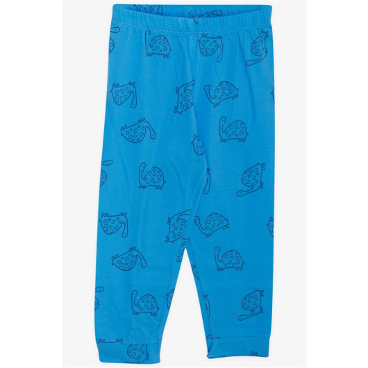 Boy's Pajama Set Turtle Patterned Blue (Age 1.5-5)