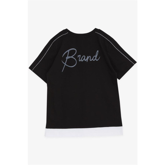 Boys T-Shirt Printed Color Black (8-14 Years)