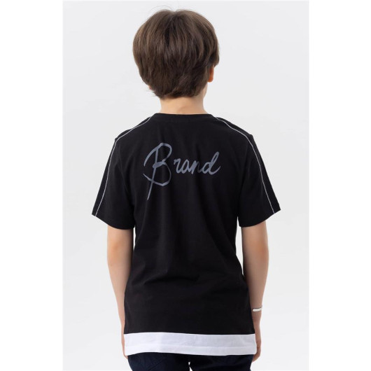 Boys T-Shirt Printed Color Black (8-14 Years)