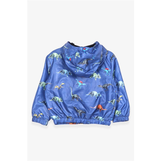 Boy Raincoat Dinosaur Patterned Sax (1-2 Years)