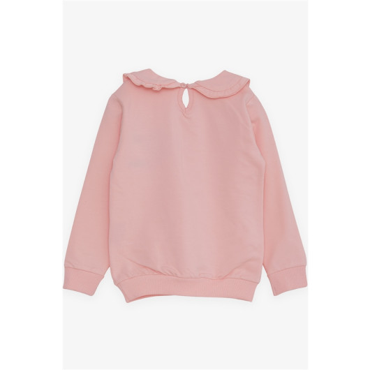 Girl's Sweatshirt Baby Collar Pink (1.5-5 Years)