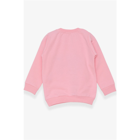 Girl's Sweatshirt Animal Printed Powder (1.5-5 Years)