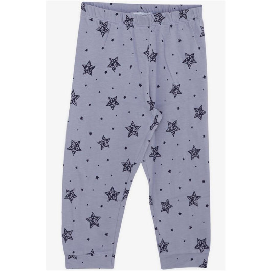 Girl's Pajamas Set Star Patterned Lilac (1.5-5 Years)