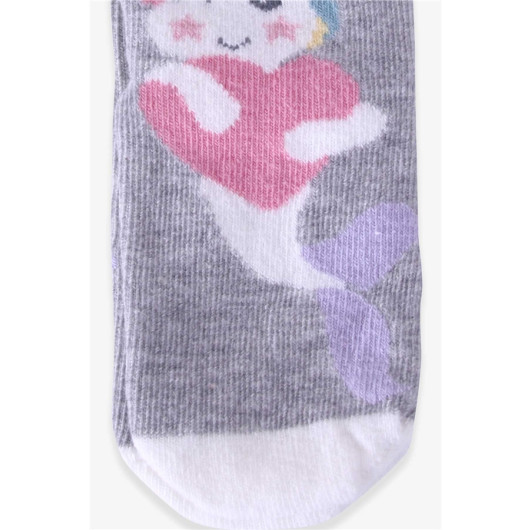 Girl's Socks Summer Figured Gray (1-2-7-8 Years)