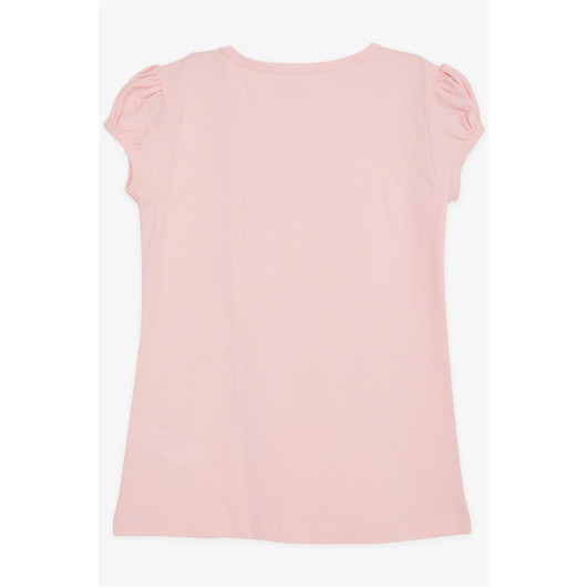 Girl's T-Shirt Guipure Pink (9 Months-8 Years)