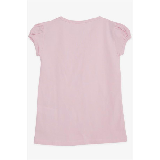 Girl's T-Shirt Guipure Powder (4-8 Years)