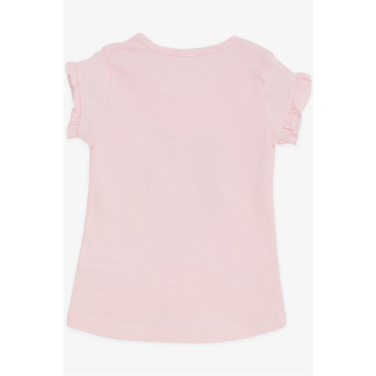 Girl's T-Shirt Cool Girl's Printed Pink (2-6 Years)