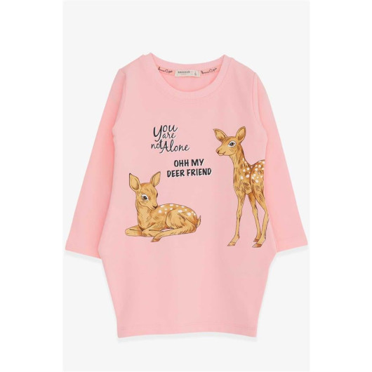 Girl's Tunic Gazelle Printed Pink (1.5-5 Years)