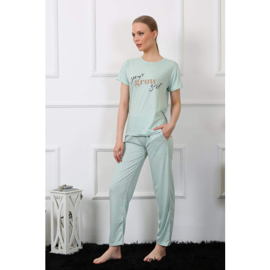 Women Short Sleeve Pajama Set