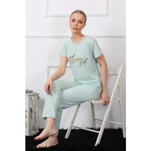 Women Short Sleeve Pajama Set