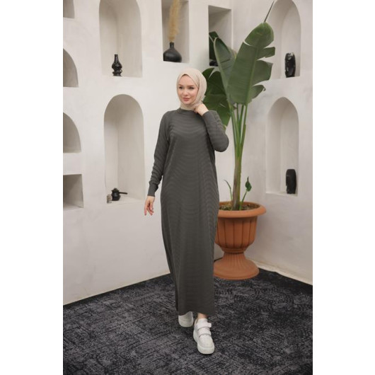 Oversize Knitwear Dress Smoked