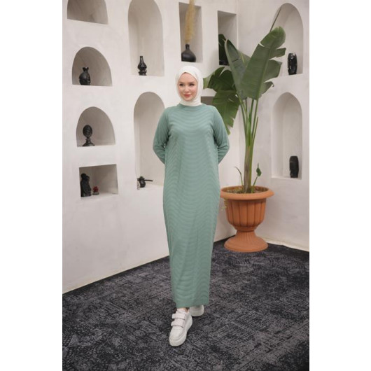 Oversize Knitwear Dress Mint Green