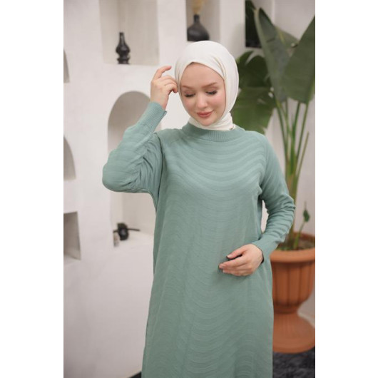 Oversize Knitwear Dress Mint Green