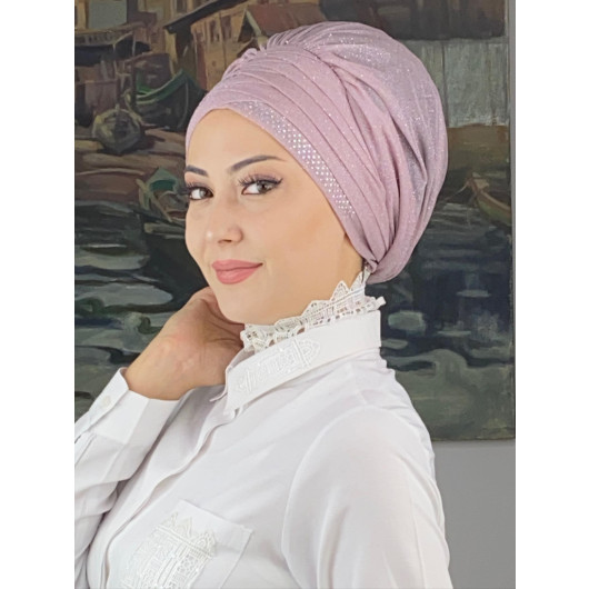 Trend Lilac Cross Stone Shawl