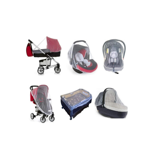 Baby Stroller And Pushchair Mosquito Net Black