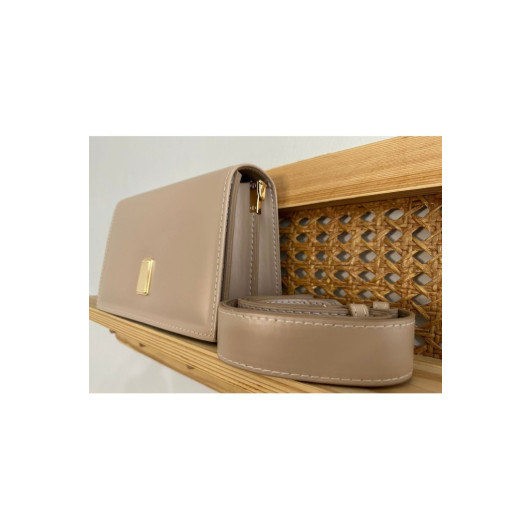 Bag Beige Handle Women