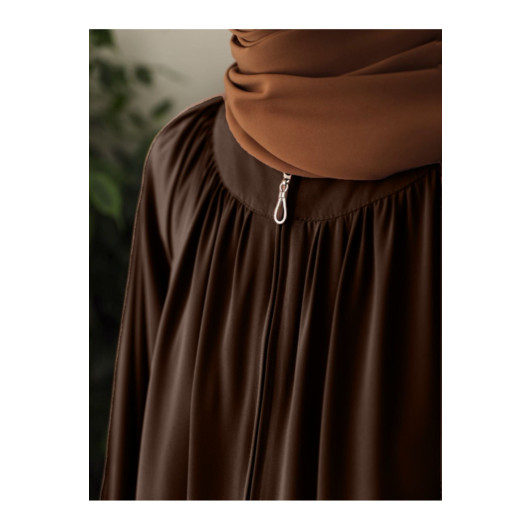 Flared Abaya Brown Women Standard