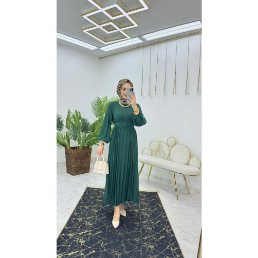 Boydan Pliseli Efsane Dress