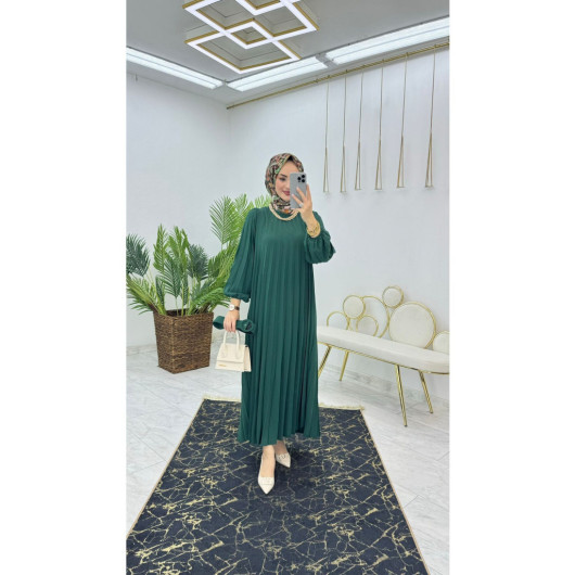 Boydan Pliseli Efsane Dress