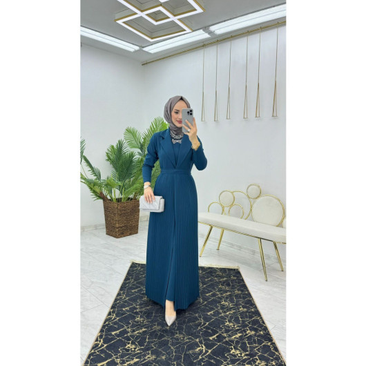 Women's Dress And Abaya Set