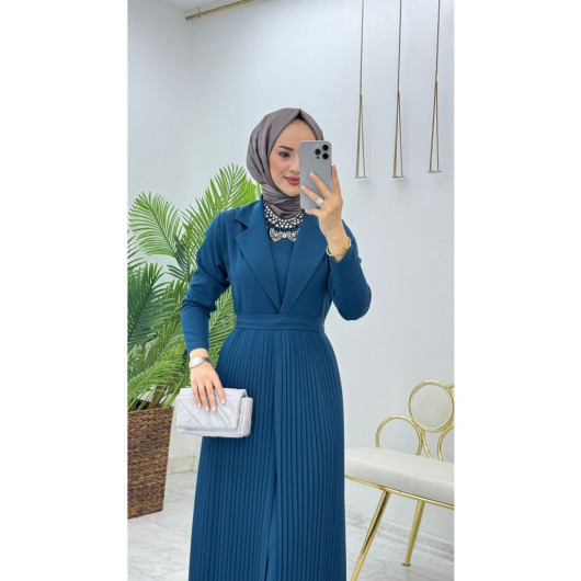 Women's Dress And Abaya Set