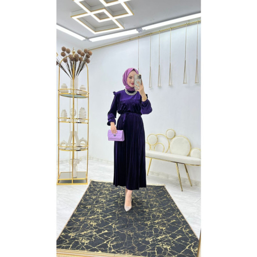 Elegant Velvet Dress For Women